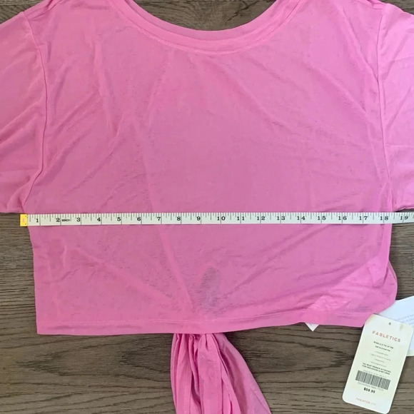 Fabletics Ryan Short-Sleeve Tie Up Tee - Size XXL - Misty Lilac - NWT - Picture 6 of 9